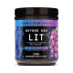 Beyond Raw Lit V2 Pre-workout With Blue Raspberry To Grape Flavor, Pre-workout Cu Aroma De Zmeura Albastra Si Strugure, 468 G GNC