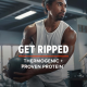 Gnc Amp Wheybolic Ripped, Proteina Din Zer, Cu Aroma De Crema De Capsuni, 477 G GNC