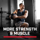 Gnc Pro Performance Creatine Monohydrate, Creatina Monohidrata, Formula Imbunatatita Cu Hmb, Pentru Sustinerea Musculaturii Si A Functiei Cognitive, Fara Aroma, 252 G GNC