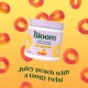 Bloom High Energy Pre-workout - Sour Peach Ring, Pre Workout Cu Aroma De Jeleuri Cu Piersica Acrisoara, 197.5 G GNC