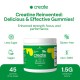 Create Wellness Creatine Monohydrate Gummies, Creatina Monohidrata Jeleuri Cu Aromana De Mar Verde, 45 Jeleuri GNC