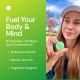 Create Wellness Creatine Monohydrate Gummies, Creatina Monohidrata Jeleuri Cu Aromana De Mar Verde, 45 Jeleuri GNC