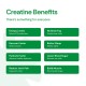 Create Wellness Creatine Monohydrate Gummies, Creatina Monohidrata Jeleuri Cu Aromana De Mar Verde, 45 Jeleuri GNC