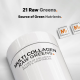Codeage Hydrolyzed Multi Collagen Peptides Raw Greens With 21 Fruits & Veggies, Peptide De Colagen Hidrolizat Si 21 Superalimente Organice, 180 Cps GNC