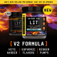 Beyond Raw Lit V2 Pre-workout With Gummy Shark Flavor, Pre-workout Cu Aroma De Gummy Shark, 468 G GNC