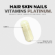 Codeage Hair Skin Nails Vitamins Platinum, Vitamine Pentru Par, Piele Si Unghii, 60 Cps GNC