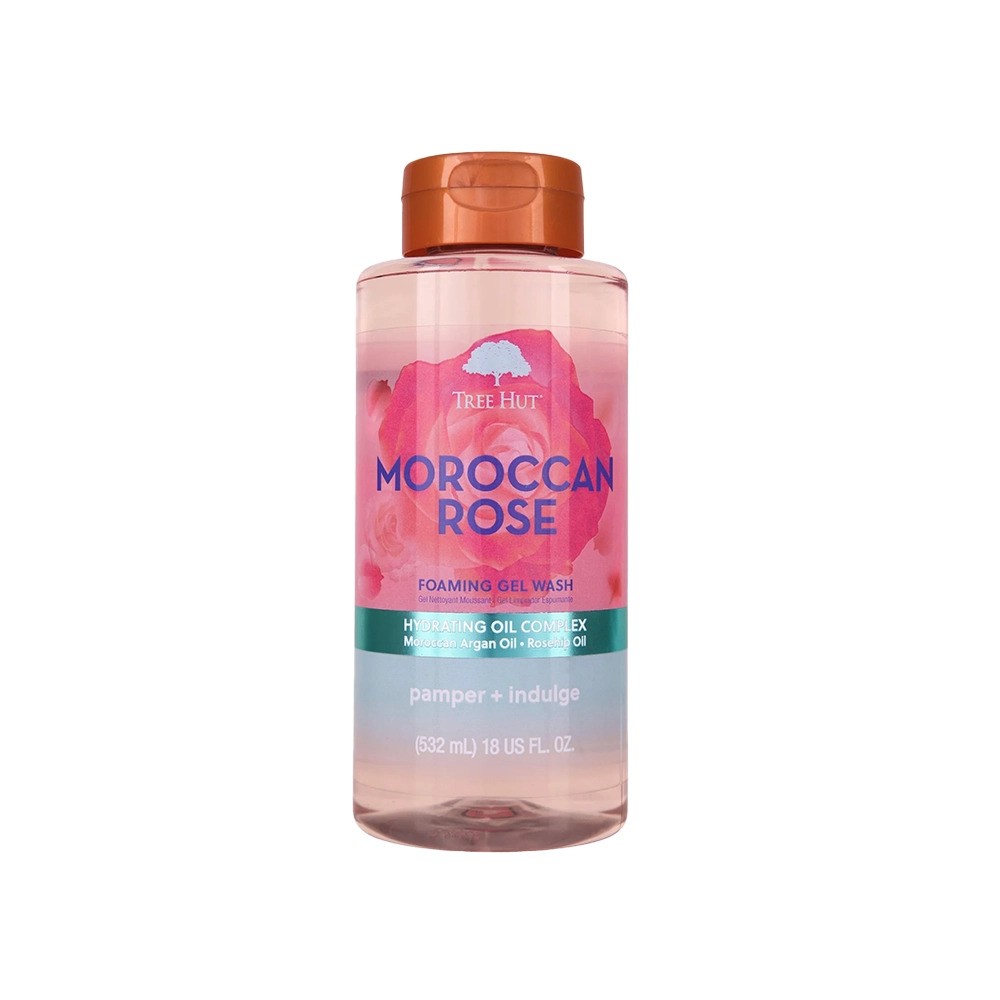 Tree Hut Foaming Gel Wash Moroccan Rose, Gel De Dus Cu Moroccan Rose, 532 Ml GNC