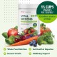 Gnc Superfoods Vital Greens Daily Superfoods Powder, Pudra Cu Super Alimente Verzi Cu Aroma De Fructe De Padure, 424.8 G GNC