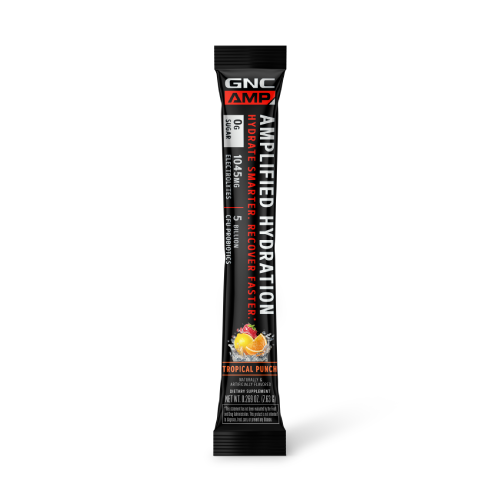 Gnc Amp Amplified Hydration, Electroliti Cu Aroma De Fructe Tropicale,  7.63 G GNC