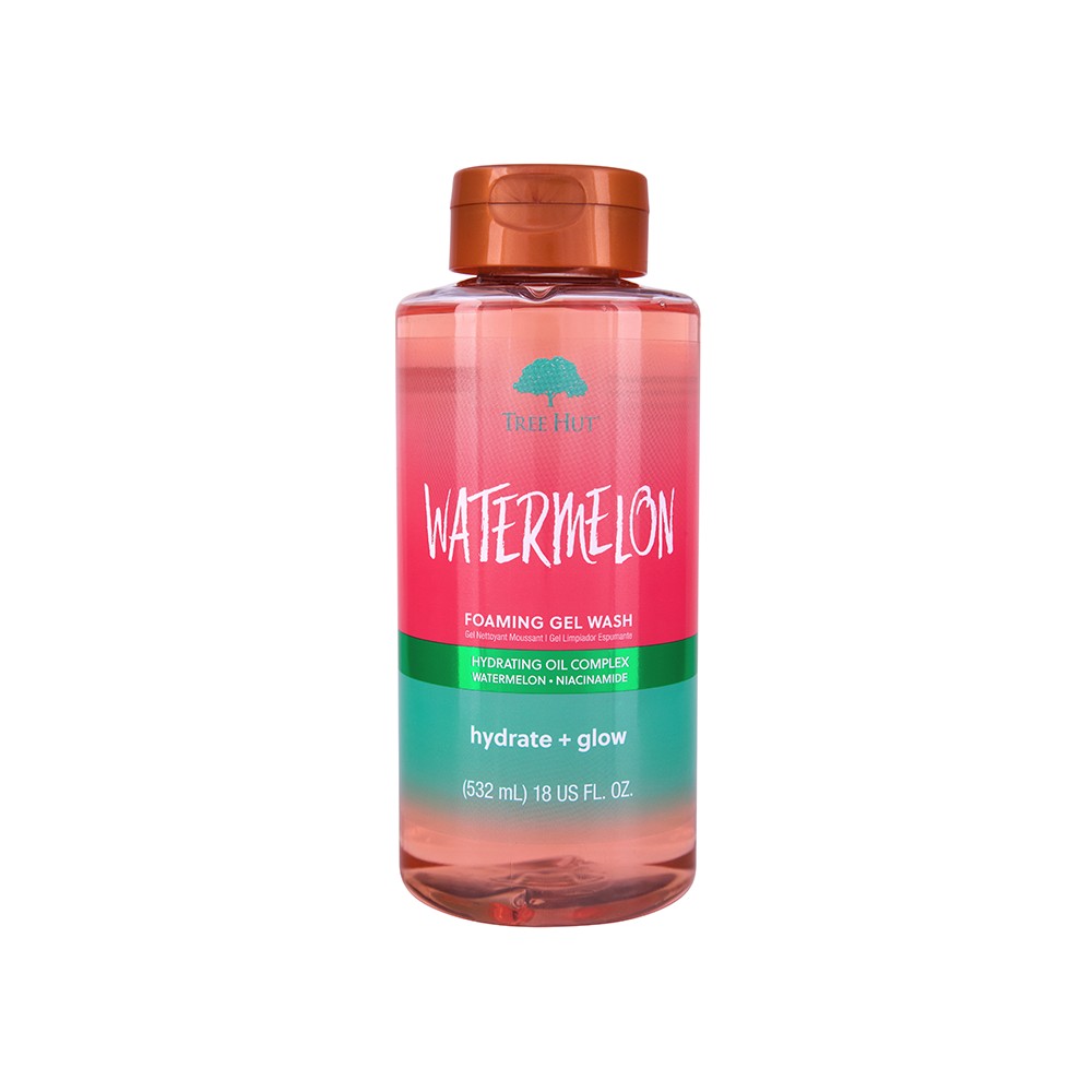 Tree Hut Foaming Gel Wash Watermelon, Gel De Dus Cu Aroma De Pepene, 532 Ml GNC
