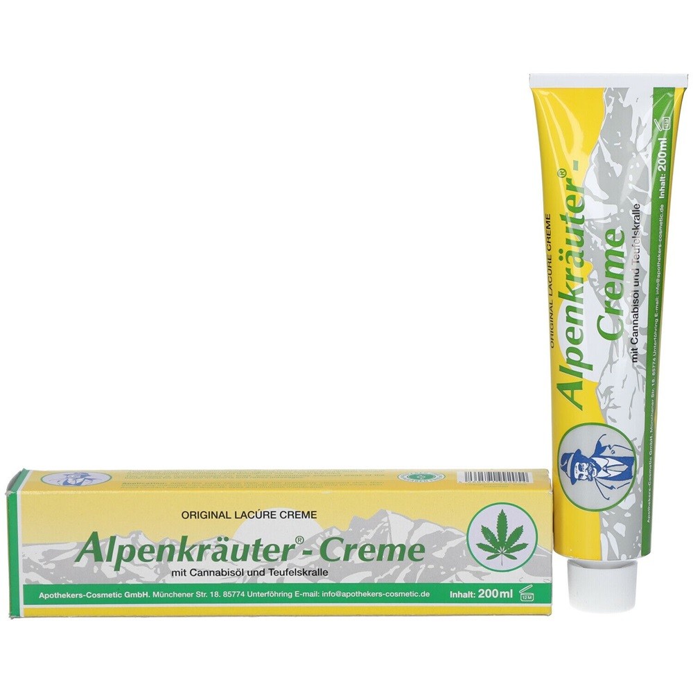 Crema Cu Ulei De Canabis Si Gheara Diavolului 200ml Alpenkrauter