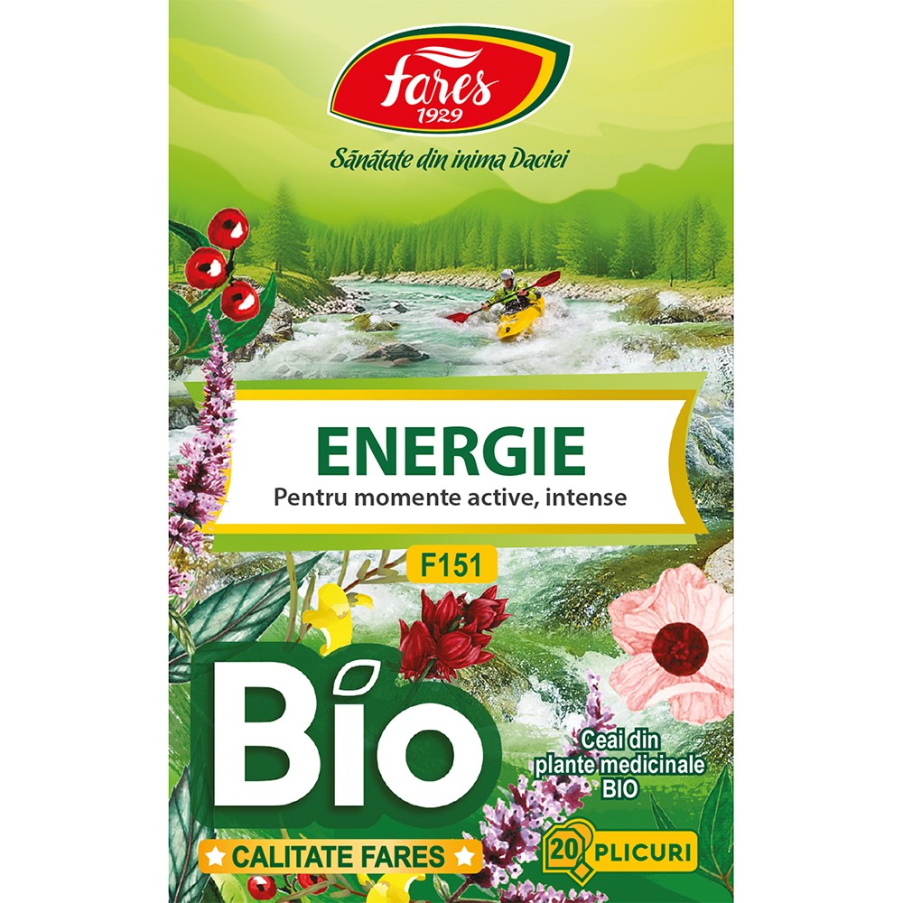 Fares Ceai Energie Bio F151 X 20plic