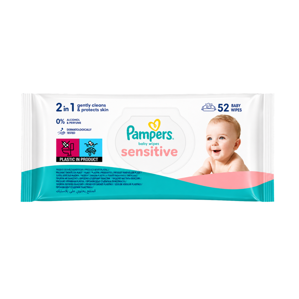 Pampers Servetele Umede Sensitive X 52buc