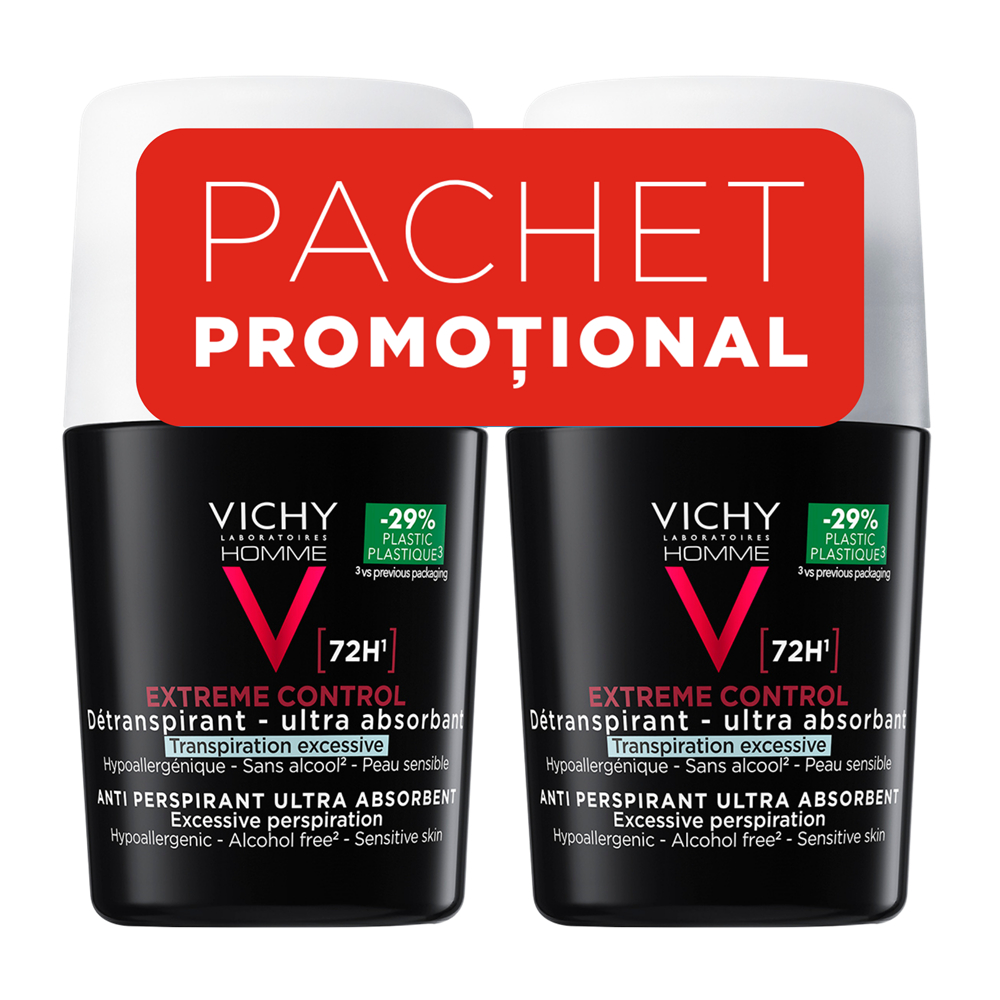 Vichy Deo Bipack Roll On Control Extrem 72h Pachet Promotional