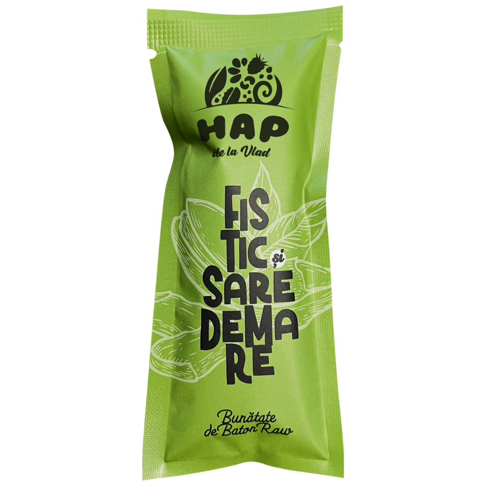 Hap de la Vlad Baton Raw Fistic si Sare de Mare 45g