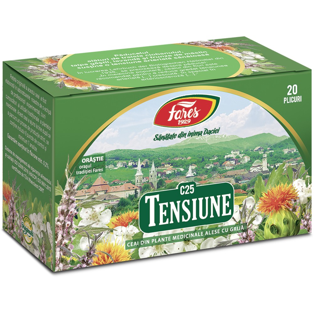 Fares Ceai Tensiune C25 x 20plic 