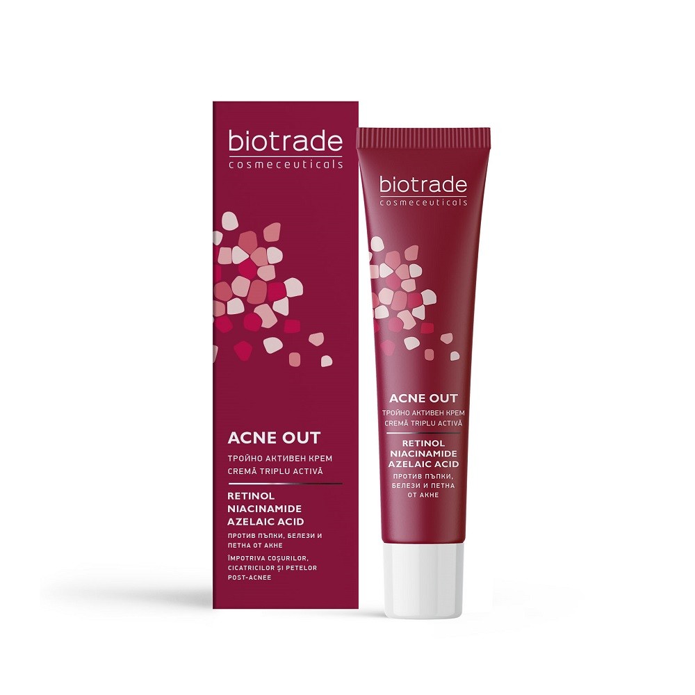Biotrade Acne Out Crema Triplu Activa*30 Ml