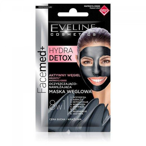 Eveline Masca de Fata 8in1 Facemed+ Matt Detox 5ml x 2buc