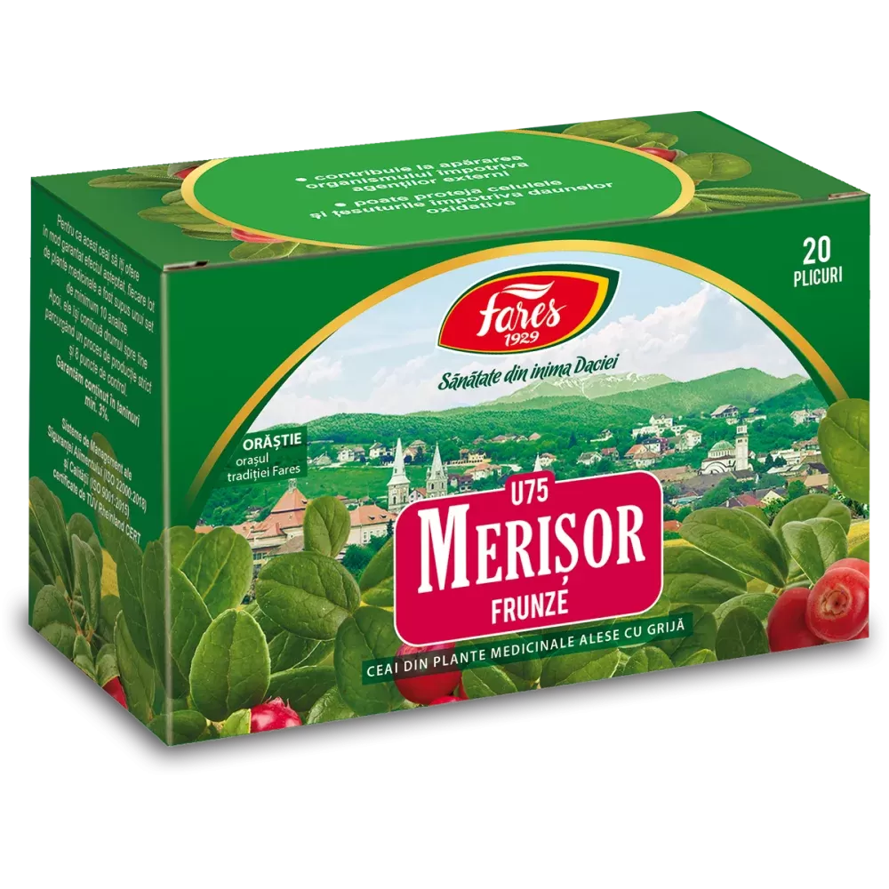 Fares Ceai Merisor,Frunze-Ceai Dz 20plic,U75