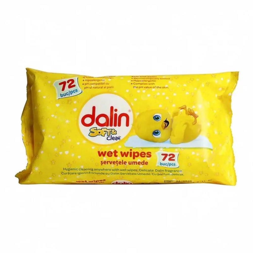 Dalin Servetele Umede Soft&Clean X 72buc