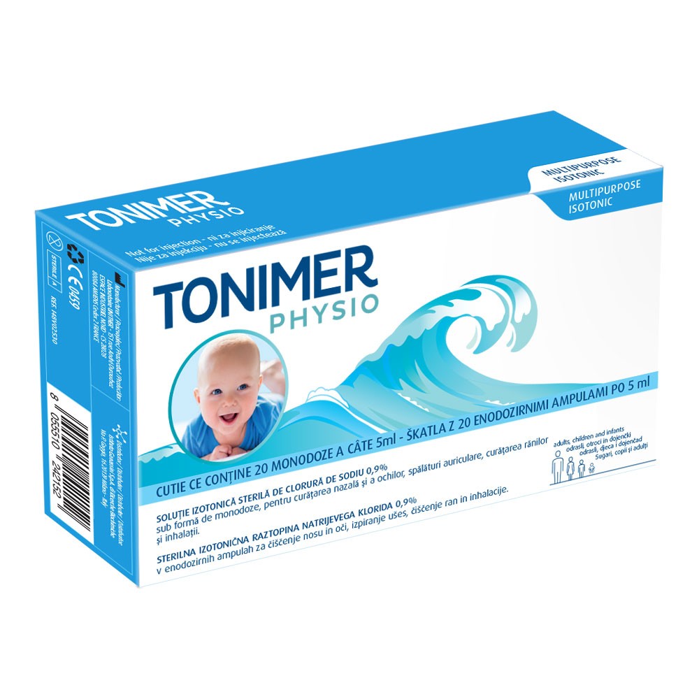 Tonimer Physio Solutie Izotonica Sterila 0.9 *20monodz*5ml